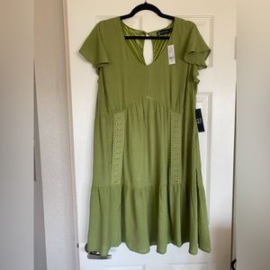 Sage Green lined dress from NY & co. NWT